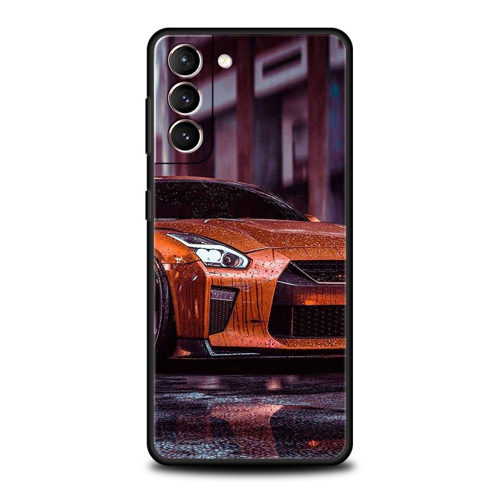 Blue Red JDM Sport Car Phone Case For Samsung Galaxy S26 Ultra S25 Plus S24 FE S23 S22 5G S21 S20 Cover Black Soft