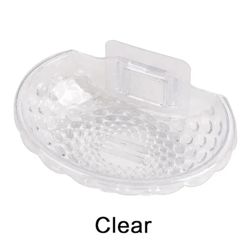 1 Pc Sink Adhesive Soap Holder Soap Dishes Sponge Container with Wall Hook for Shower Kitchen Bathroom Accessories