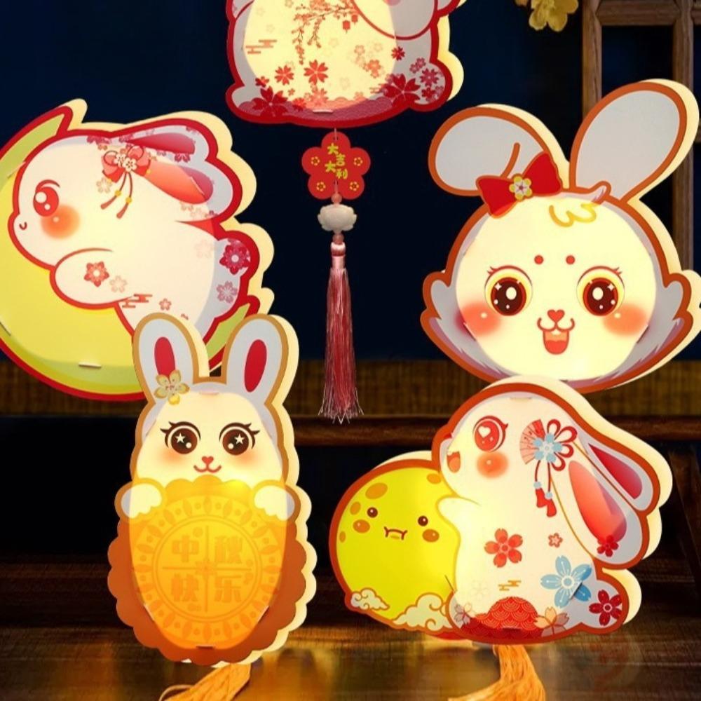 

PVC Festival Lantern Material Pack Festival Light Mid Autumn Rabbit Lantern Festival Decoration Style 1
