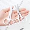 with Cover for Paper Mini Stainless Steel White Tiny Scissors Scissor Office Scissor White Color