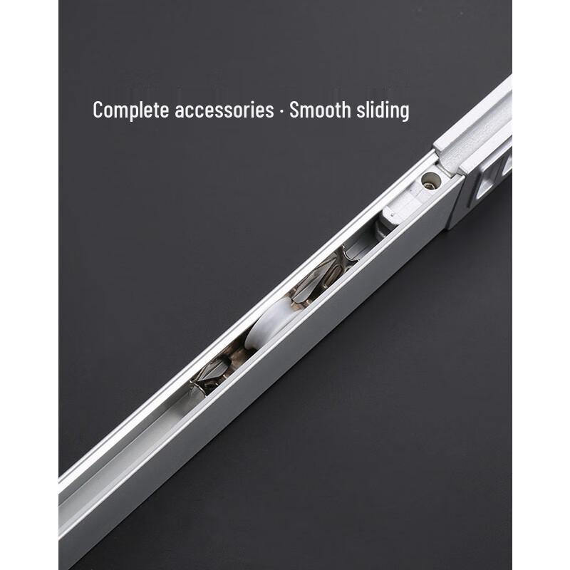 XUTE 8mm Black Frameless Glass Sliding Door Track Kit