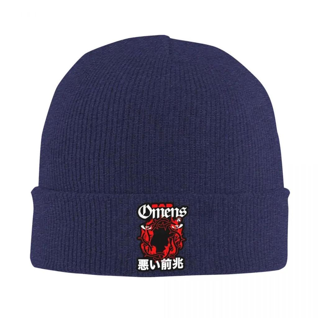 Red Spike Of The Death Beanie Hats Bad Omens Music Casual Caps Female Male Outdoor Sport Knitted Hat Autumn Elastic Beanie Hat