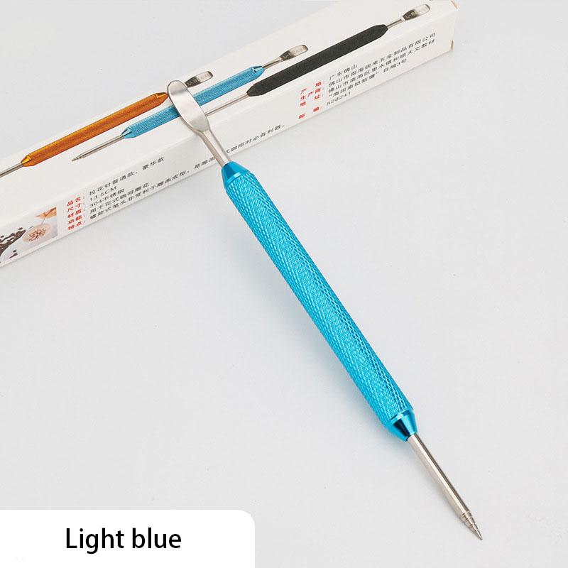 Kaffepenn i rustfritt stål med blomstermønster, gravert pinne, cappuccino, latte, kaffedekorativ kunstpenn, fancy kaféverktøy