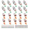 JRready ST6246 Deutsch 2 Pin Connector 10 Sets, DT04-2P DT06-2S Gray Waterproof Electrical Wire Connector With Solid Contacts 14-20AWG
