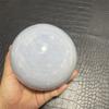11cm Natural Blue Celestite Crystal Sphere Quartz Ball Healing Meditation