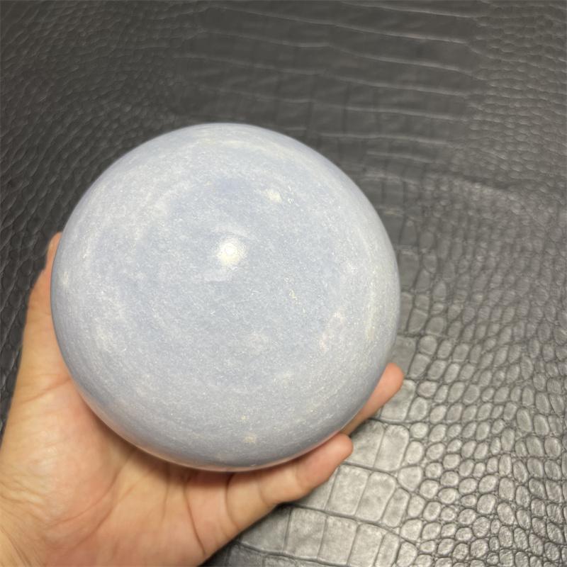 11cm Natural Blue Celestite Crystal Sphere Quartz Ball Healing Meditation