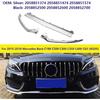 Compatibil pentru Mercedes-Benz C180 C200 C300 C350 C400 (W205) 2015-2018 Crom Față Bara de Protecție Buza Ornament Inferior 2058851374 2058851474 2058851574(Crom 3