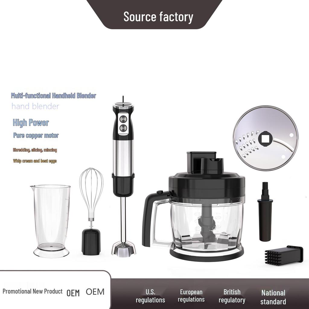 High-Power Multifunctional Handheld Food Processor & Blender