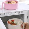 Instant Noodle Bowl Student Large Fiber Ramen Bowl Canteen Tableware Set Soup Six-piece Set