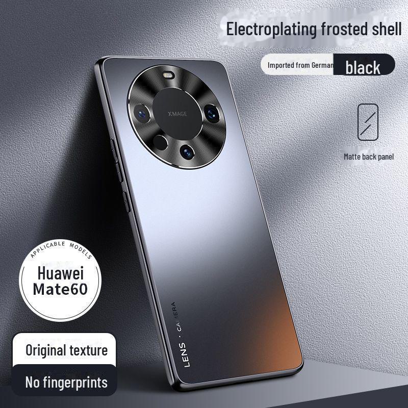 Protective electroplated frosted case for Huawei Mate 60 Pro, 50, 40, and 30.