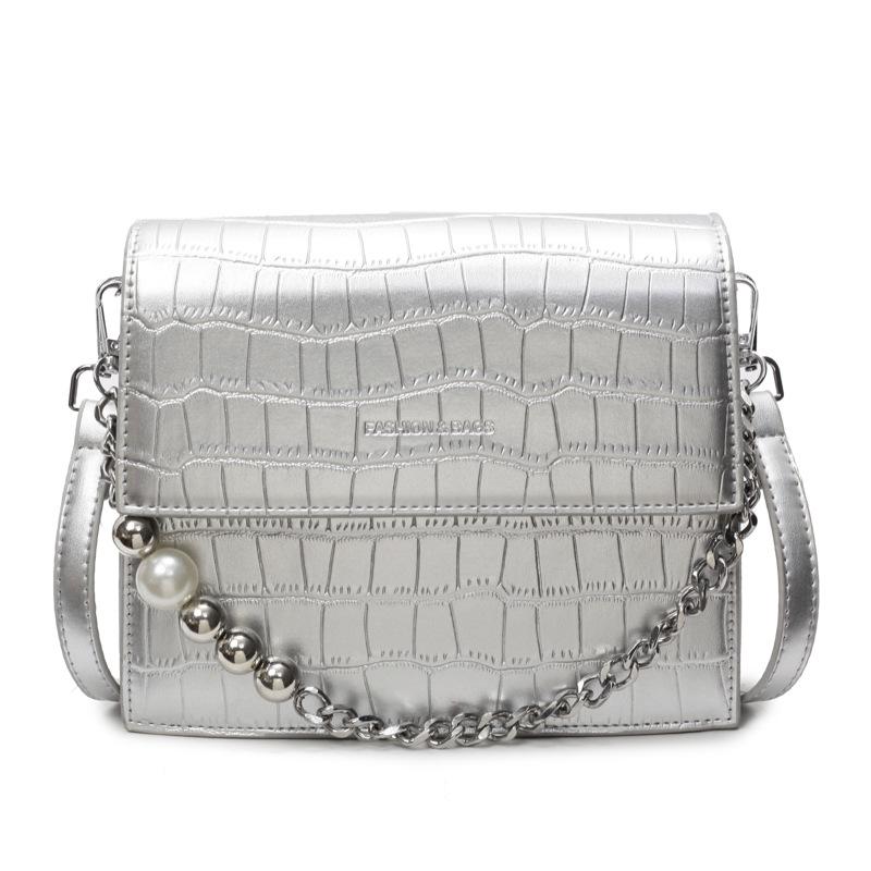 Fashion Hot-selling High-end Stone Pattern Temperament Portable Small Square Bag Versatile Women's Commuter Style Casual Messenger Bag Bag