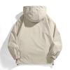 Men's Spring 2024 American Windbreaker: Mountain-Style, Outdoor, Three-Proof, Casual, Loose-Fit Hooded Jacket