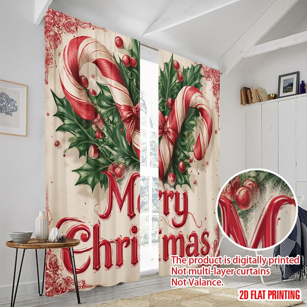 2pcs,2D plane printing Pattern Curtains Tropical Beach Santa Surf1 Versatile 100% Polyester (without rod) Versatile All Perfect