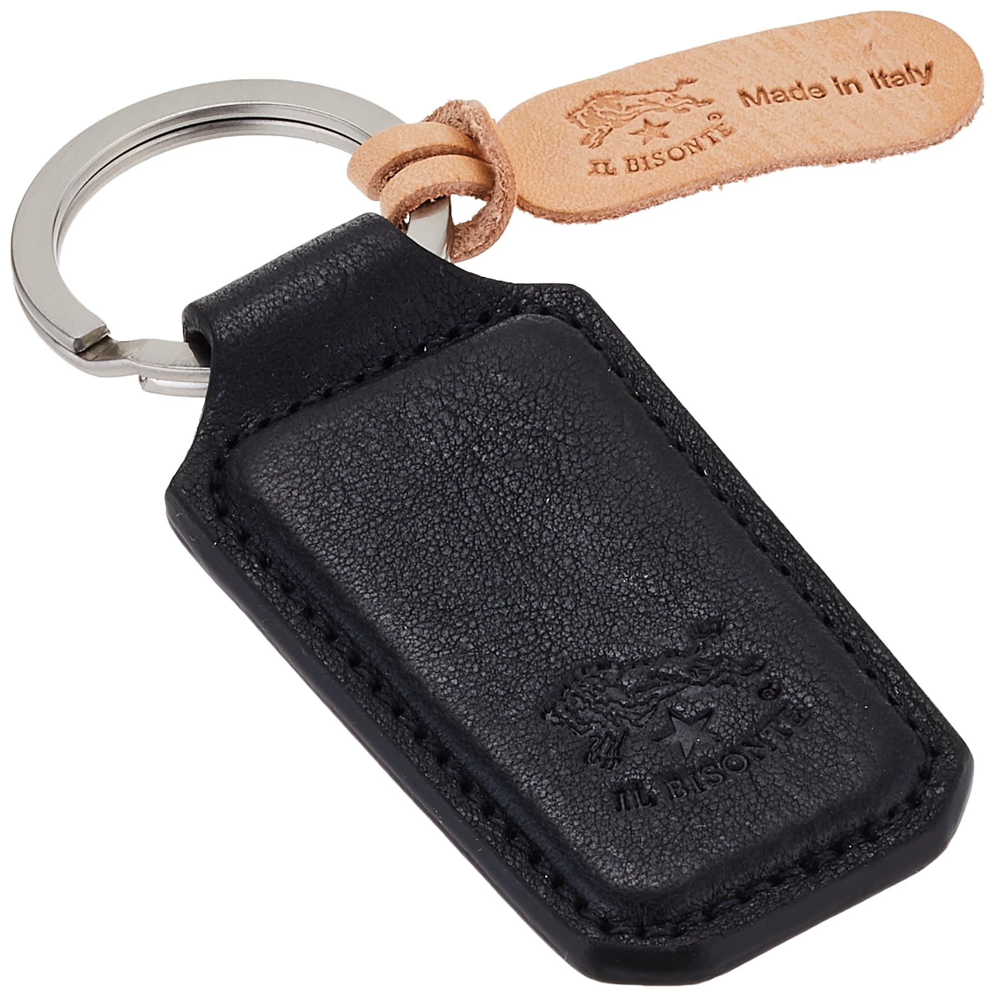 IL BISONTE Key Ring SKH143 PO0001 NERO [Used]