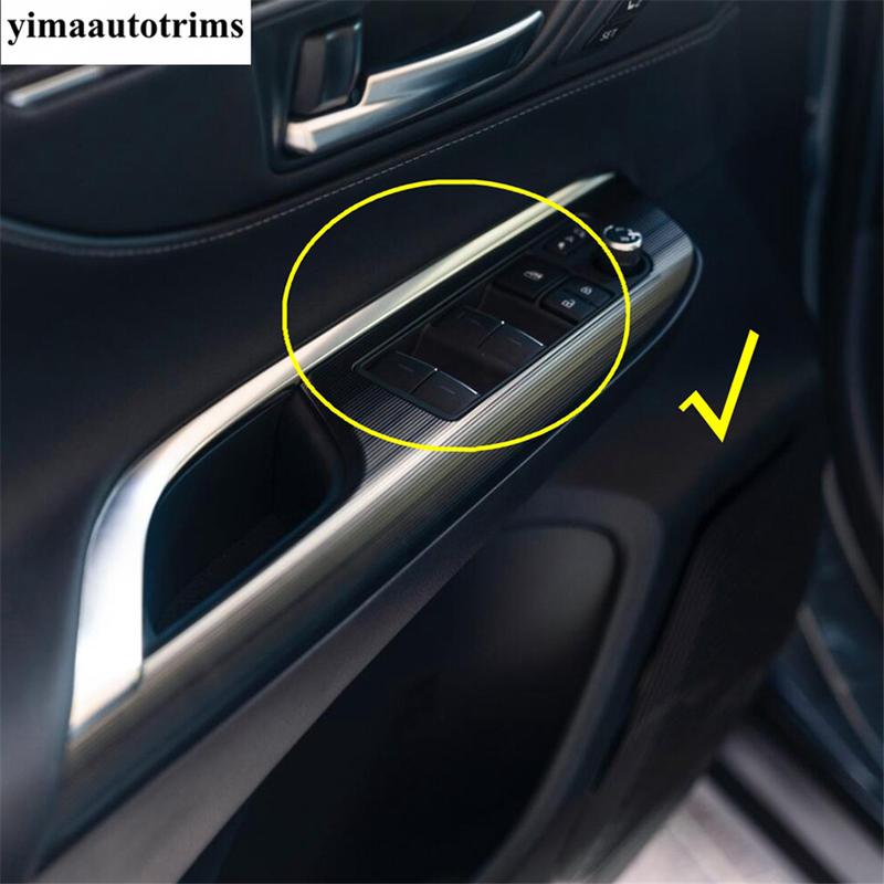 Car Door Armrest Window Lift Button Panel Decoration Cover Trim ABS Accessories Interior For Toyota Venza / Harrier  - 2024