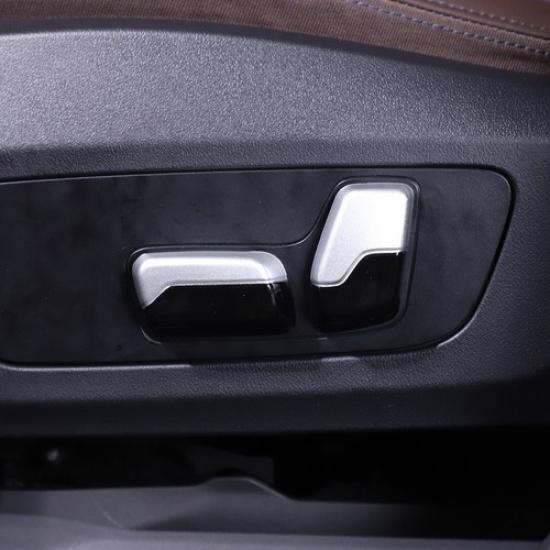 Glossy Black ABS Seat Adjustment Button Cover Trim For BMW 5 Series -2024
