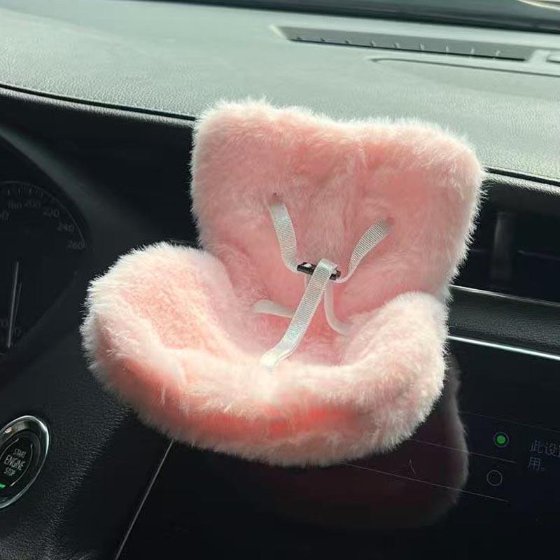 15-17Cm Doll Seat For Labubu Carseat Safety Seat Cute Doll Air Outlet Aromatherapy Decoration High-Grade Car Interior Decoration