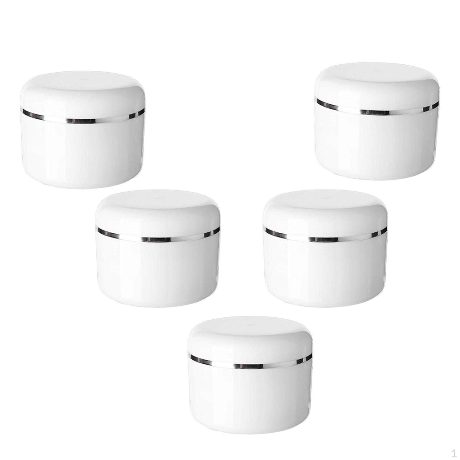 5x 100G Empty Cosmetic Pots Essential Oils Lotions Ointment Storage Pot Jars