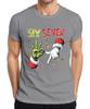 Six Seven Grinch Italian Brain Red 6 7 Hand Sign Christmas Meme Unisexs Tshirt