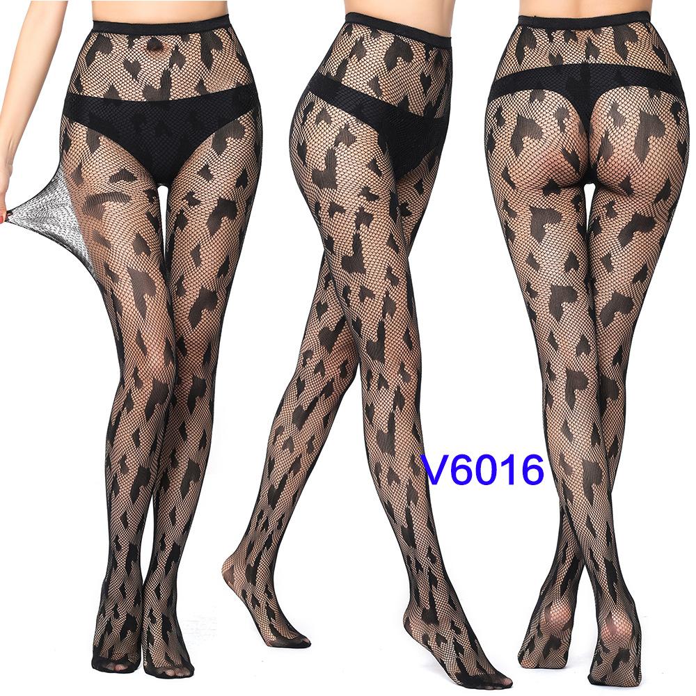 Sexy Black Stockings Large Size Seduction Ins Bow Hollow Fishnet Socks Bottom Socks Oversized Mesh Socks