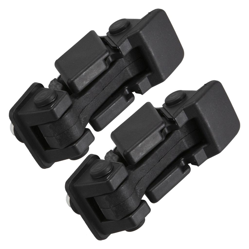 2Pc Black Engine Hood Latch Catch Bracket for Jeep Wrangler JK 2007-2018 X55395653AF