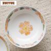 80ml Hand-painted Flowers High Foot Teacup Creative Tea Bowl Tea Cup Set Tea-tasting Meditation Cup Chazhan Master Cups Tea Set