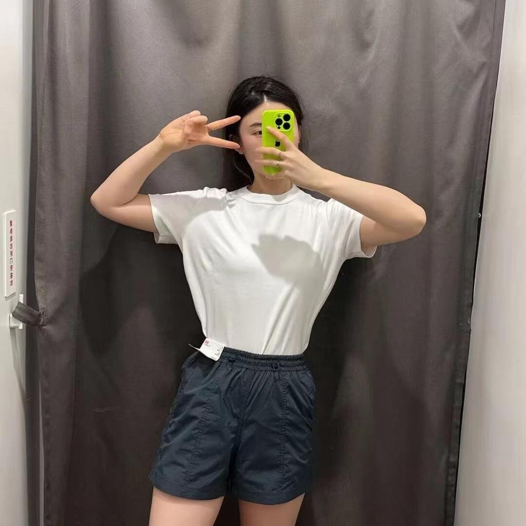 Women's Quick-Dry Summer Casual Shorts - Comfortable, Sporty, Mid-Length, Sweat-Wicking, Lightweight Five-Point Design 466384