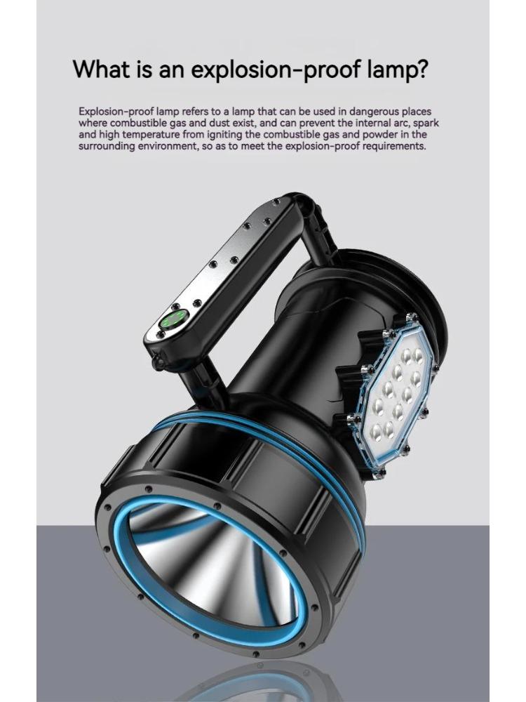 Explosion-proof Flashlight Hand Lamp High Brightness High Power Anti-static Industrial Flashlight For Industrial Chemical
