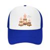 Pink Bow Leopard Holiday Trees Mesh Baseball Cap Casual Hat Outdoor  For Womens Unisex FeUnisex