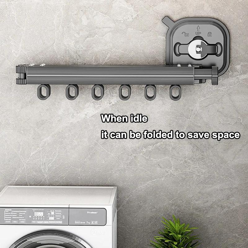 Latest Wall Mount Clothes Best Drying Rack Foldable Heavy Duty Retractable Closet Laundry Hanger Rotating Folding Extendable Clothesline