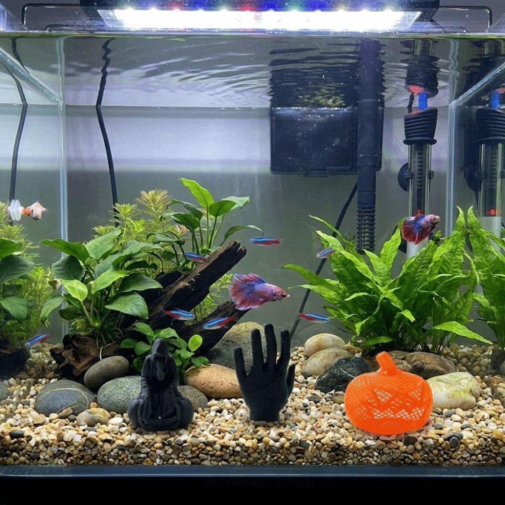 3D Printed Christmas Aquarium Hideout Cave Hollow Betta Fish Hideout Aquarium Decoration Aquarium