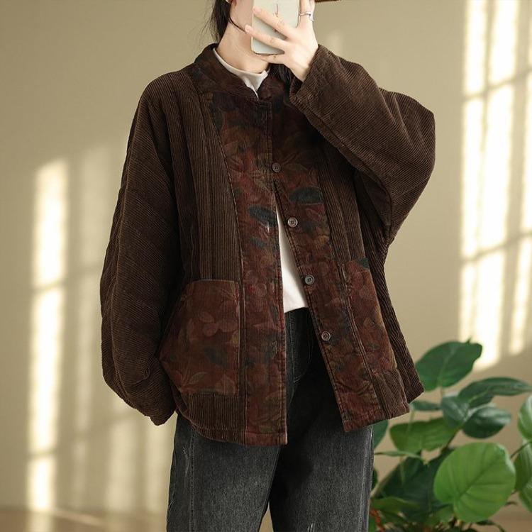 Chaqueta de Algodón para Mujer Abrigos Otoño Invierno Terciopelo Holgado Informal Grueso para Mujer