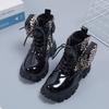 Boys And Girls Baby Pocket Martin Boots Round Head Side Zipper Short Fashion Boots