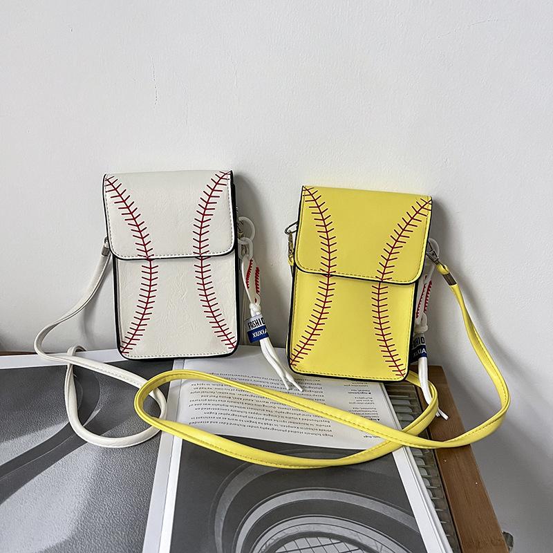 Women's bag 2025 new Korean version fashion baseball shoulder bag small fresh literary crossbody transparent small square bag tide