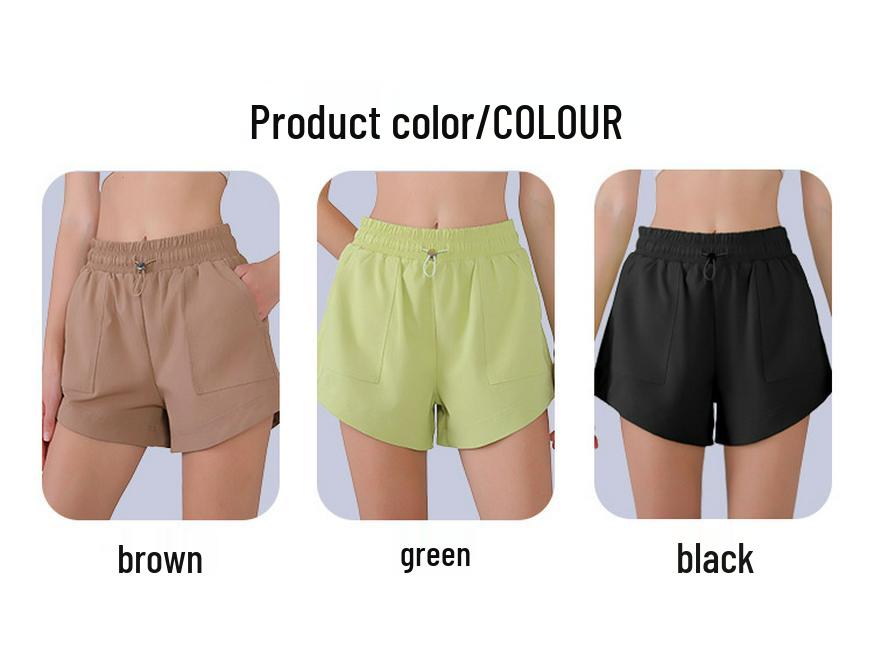 Women's Quick-Dry Breathable Yoga and Running Shorts - Casual Elastic Waist Sport Pants