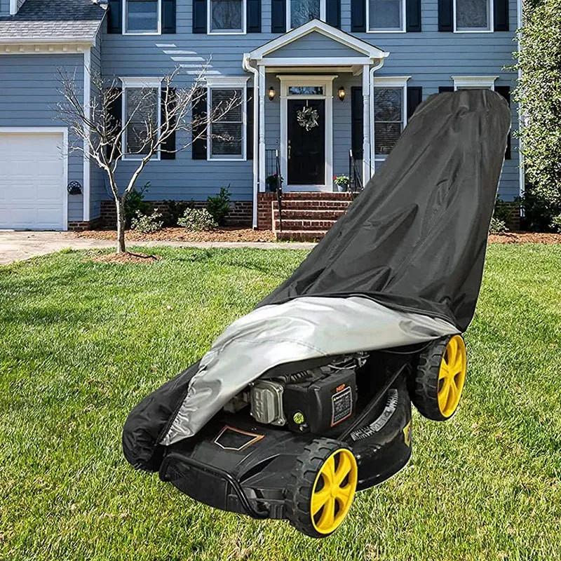 Lawn Mower Waterproof Cover Hand-pushed Grass Cutter Tractor Protective Supplies Garden Tool Lawn Scraper Dustproof Oxford Cover