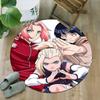 1 Stück NARUTO (4) Runder Teppich mit Aufdruck Stuhl Runder Teppich Geeignet für Schlafzimmer Wohnzimmer Heimdekoration Teppich