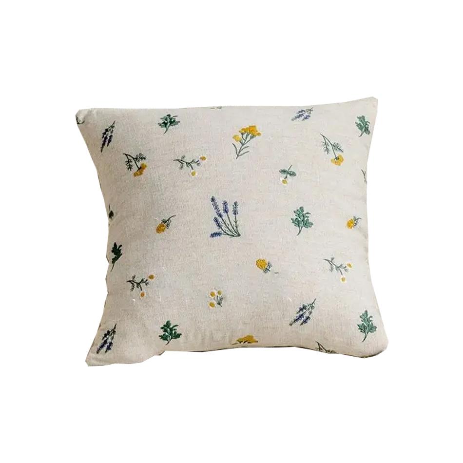 1PC Cotton Linen Pillowcase Soft and Comfortable Cushion Cover Home Decor Sofa Pillows Living Room Couch Ornament Invisible Zip