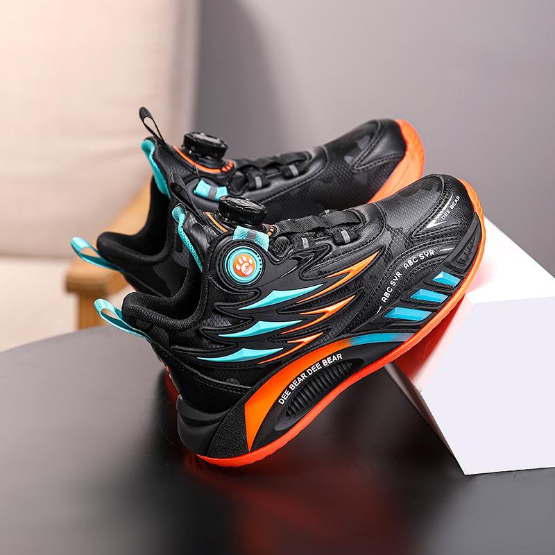 Leather New Physical Sports Shoes Children's Autumn 2025 Sports Shoes Medium and Large Children's Basketball Shoes Boys Waterproof