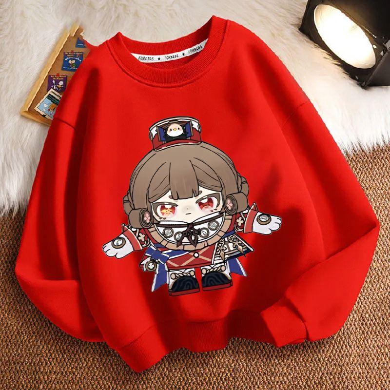 Children's Fashion Egg Boy Party Law Enforcement Judge Round-neck Hoodie Spring and Autumn Boys' and Girls' Long-sleeved Loose Coat