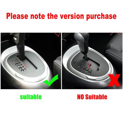 ABS Kolfiber Bil Mittkonsol Växelväljare Panel Cover Trim För Nissan Juke 2011-2019/För Infiniti ESQ Interiörtillbehör