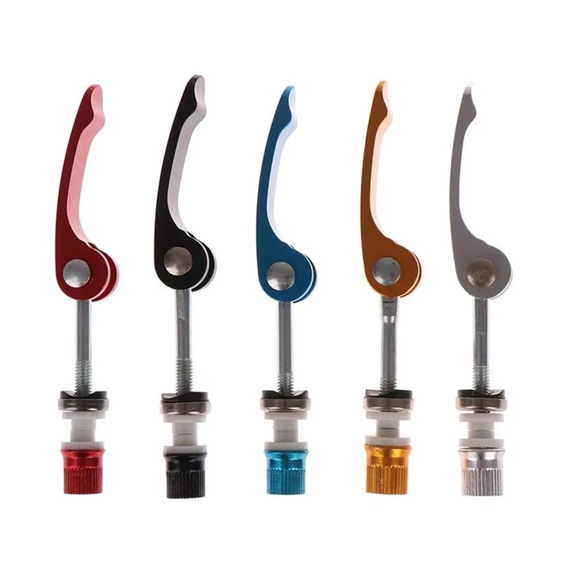 Bike Seat Tube Clamp Bicycle Quick Release Aluminium Alloy Seatpost Skewer Bolt Mountain Bike Road Bike Outdoor Seat Post Clamp
