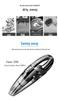 Portable Wireless Vacuum Cleaner for Home, Car, and Windows - Rechargeable with Strong Suction