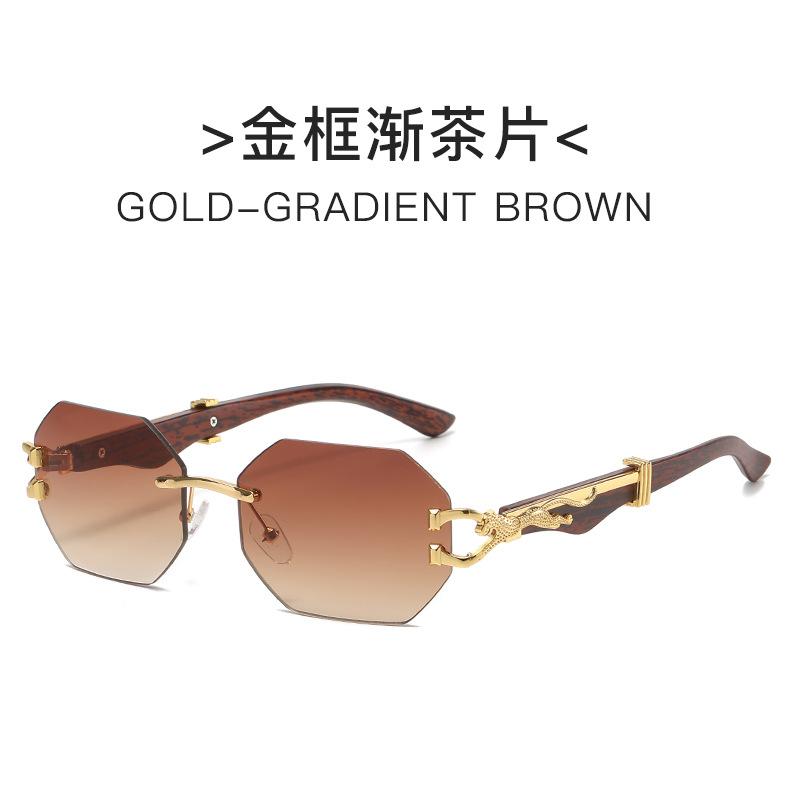 Metal Frameless Unisex Sunglasses Women Punk Eyewear Outdoor Sports Cycling Driving Shades Anti UV400 Protection