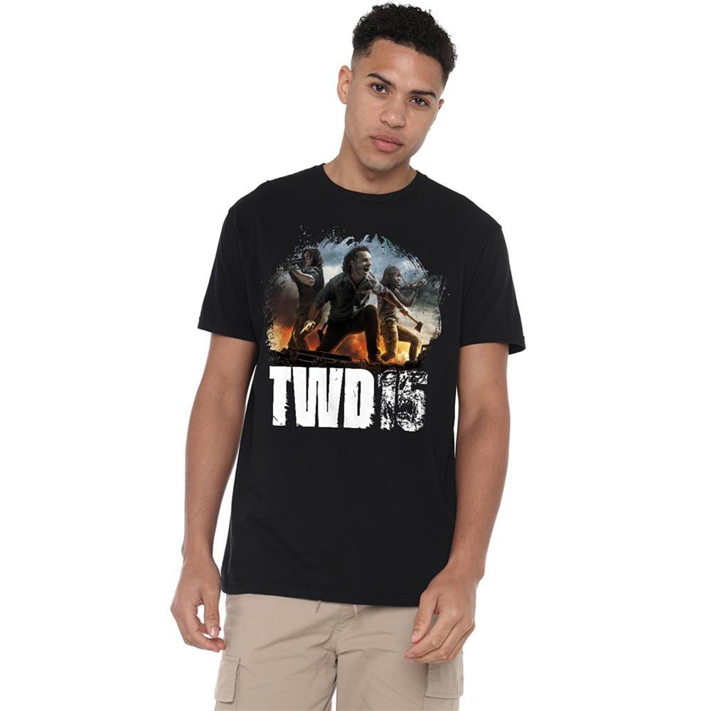 The Walking Dead Unisex Adult Group Pose T-Shirt