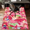 1pc Princess Strawberry (4) Design Printed Area Rug Carpet for Bedroom Living Room Home Decor Rugs Mat Non Slip Mat Rug for Bedside