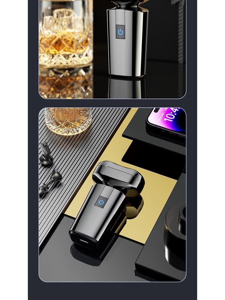 Portable Dual Head Alloy Electric Shaver for Men, Smart & Silent, Fully Washable