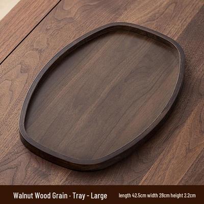 ZISIZ Walnut Wood Multi-functional Serving Tray