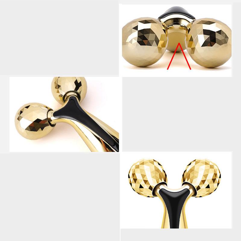 Rolling Face Massager with 3D Double Rollers Sculpting Tightening and Firming Beauty Tool KTY