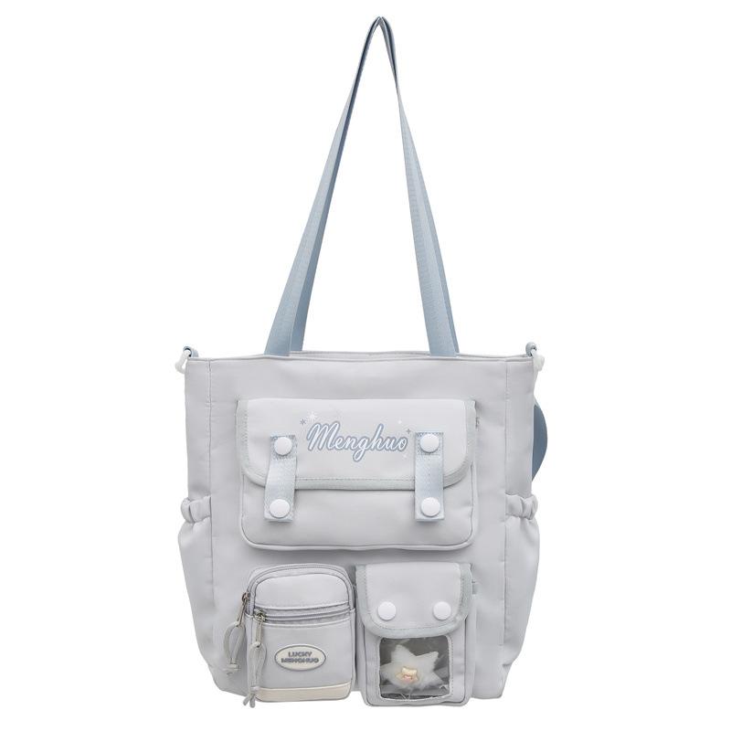 Soft Girl Painbag, Fresh and Cute Schoolbag, School-style Tutorial Bag, Multi-layered Design Sense, Female Student Tutorial Backpack
